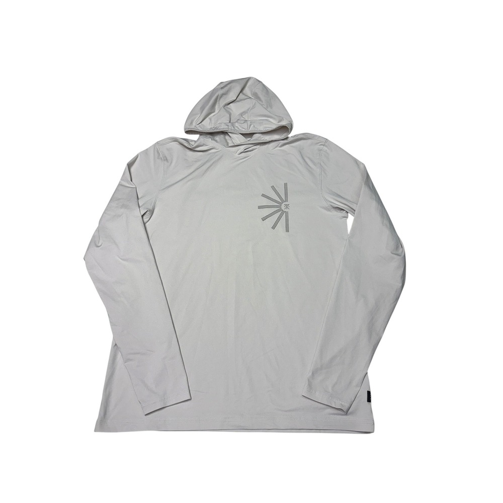 Roark Venture LS UPF Hoodie Mens Medium Gray RK462 Performance Sun Shirt